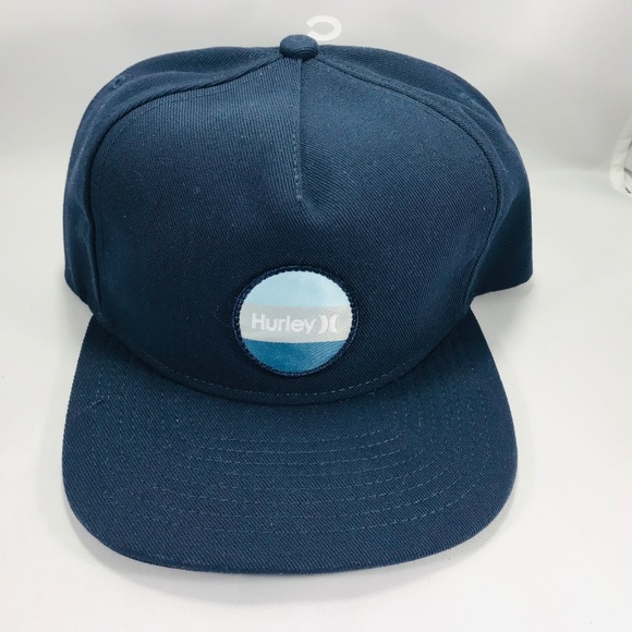 Hurley Blue Circular Hat Snapback Nike Aerobill - Picture 1 of 2